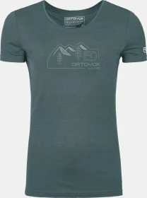 Ortovox 150 Cool Vintage Badge Funktionsshirt kurzarm dark arctic grey (Damen)