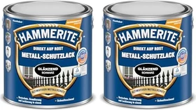 Hammerite Metallschutz-Lack außen glänzend schwarz, 2.5l