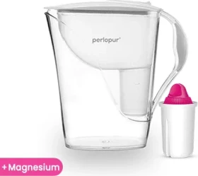 PearlCo Fashion Tischwasserfilter inkl. Kartusche AquaMag weiß