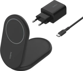 Belkin BoostCharge Magnetische, einklappbare, kabellose Ladestation mit Qi2 (15W) schwarz