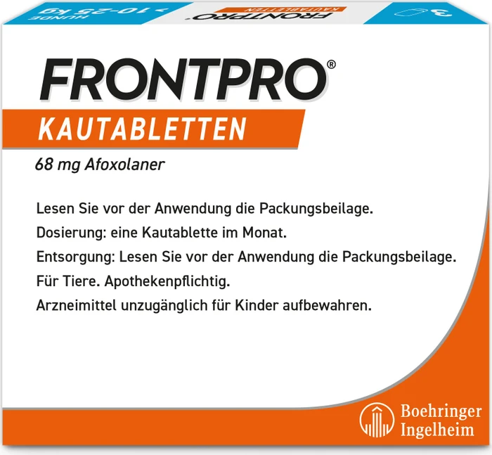 Frontline Frontpro für Hunde 10kg bis 25kg Kautabletten, 3 Stück