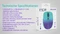 Inca IWM-511RM Wireless Mouse blau/violett, USB/Bluetooth Vorschaubild
