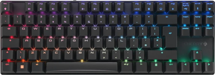 Cherry MX 8.2 TKL Wireless, schwarz, MX2A RGB RED, USB/Bluetooth, UK