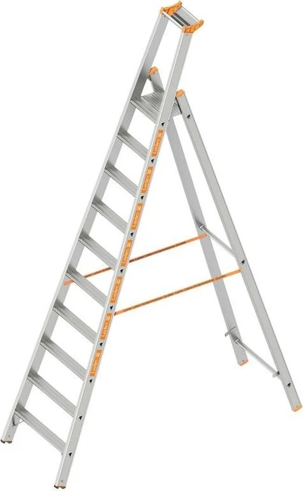 Layher Topic 1064 Alu Haushaltsleiter, 10 Stufen
