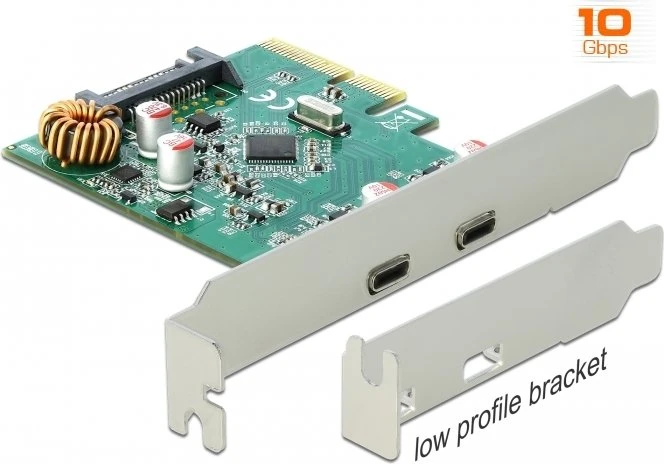 DeLOCK 2x USB-C 3.1, PCIe 3.0 x4