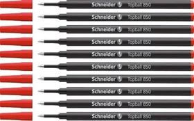 Schneider Topball 850 Tintenrollermine 0.5mm rot, 10er-Pack