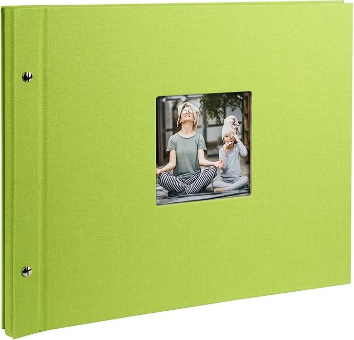 Goldbuch Schraubalbum Bella Vista 30x25 schwarze Seiten grün