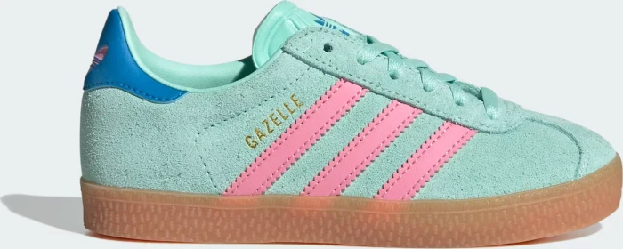 adidas Gazelle clear mint/bliss pink/bright blue (Junior)