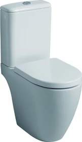 Geberit iCon Stand-WC für AP-Spülkasten aufgesetzt, Tiefspüler, geschlossene Form, Rimfree weiß