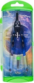 Ecobra duo-Tec Schnellverstellzirkel mit Druckhebelsystem, schwarz/Motiv/grün