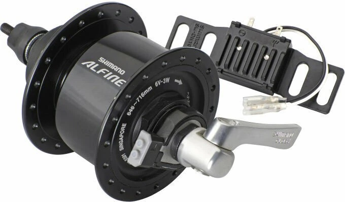 Shimano Alfine DH-S501 36 Loch Nabendynamo schwarz