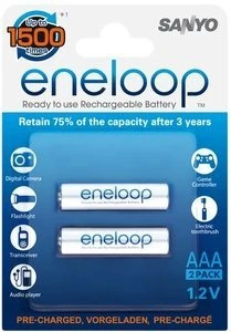 Panasonic eneloop (Gen 1) Micro AAA NiMH 800mAh, 2er-Pack
