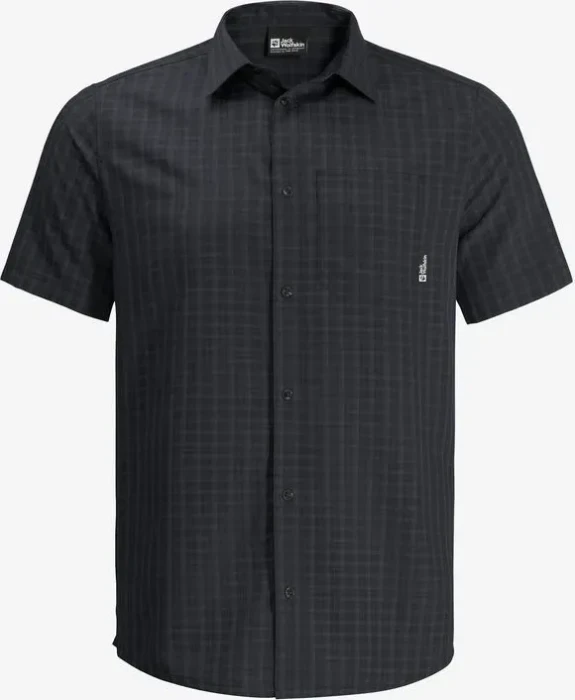 Jack Wolfskin El Dorado Hemd kurzarm phantom checks (Herren)