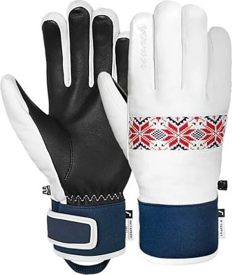 Reusch Charlize R-Tex XT Skihandschuhe white/dress blue/fire red (Damen)
