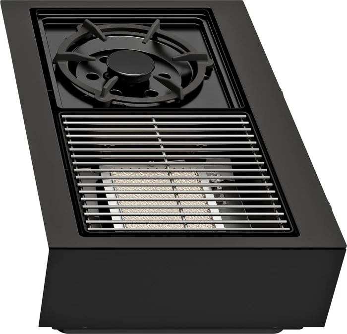 Outdoorchef Blazing-/Cooking Zone Kit Plus Seitenbrenner für Gasgrill schwarz