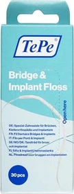 TePe Bridge & Implant Floss - Zahnseide für Brücken, Implantate & Zahnspangen,     1 Stück