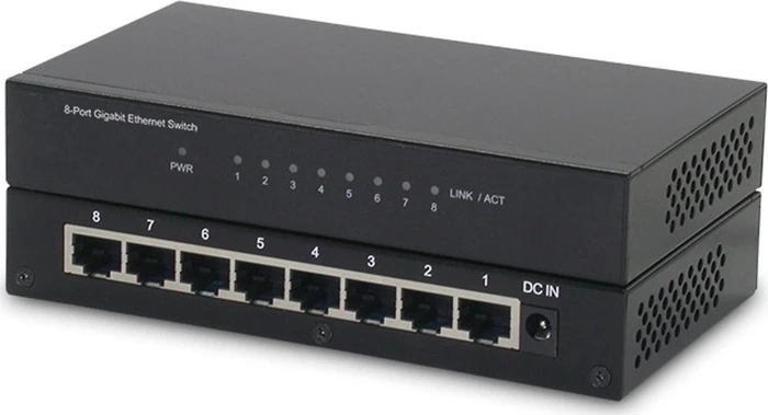 Roline / Secomp Desktop Gigabit Switch, 8x RJ-45