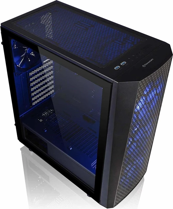 Thermaltake Versa J24 TG RGB, schwarz, Glasfenster