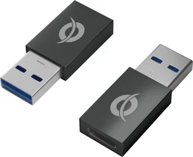 Conceptronic USB-Adapter USB-A 3.1 [Stecker] auf USB-C 3.1 [Buchse], 2er-Pack