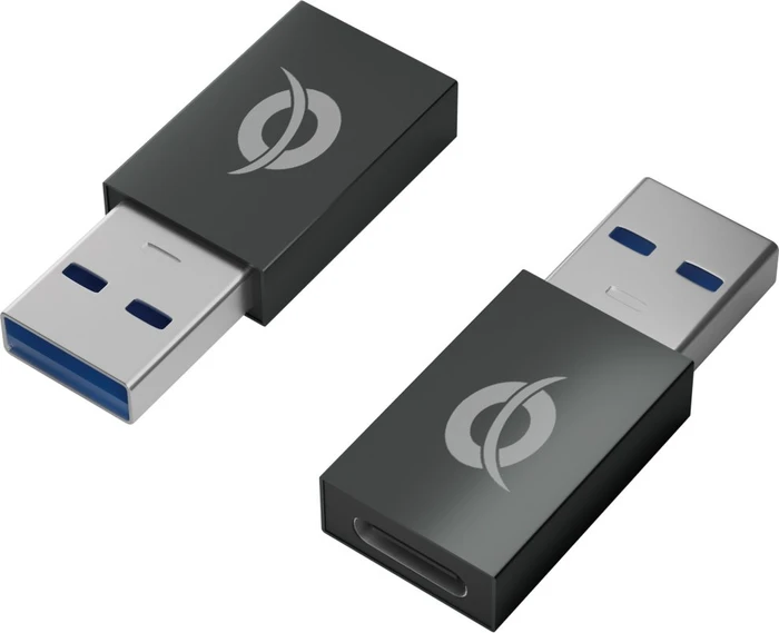 Conceptronic USB-Adapter USB-A 3.1 [Stecker] auf USB-C 3.1 [Buchse], 2er-Pack