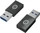 Conceptronic USB-Adapter USB-A 3.1 [Stecker] auf USB-C 3.1 [Buchse], 2er-Pack (110516407201)