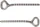 Fixe Climbing Gear 316L Klebehaken 16cm (V30401)
