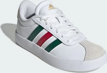 adidas VL Court 3.0 cloud white/dark green/power red (Junior)