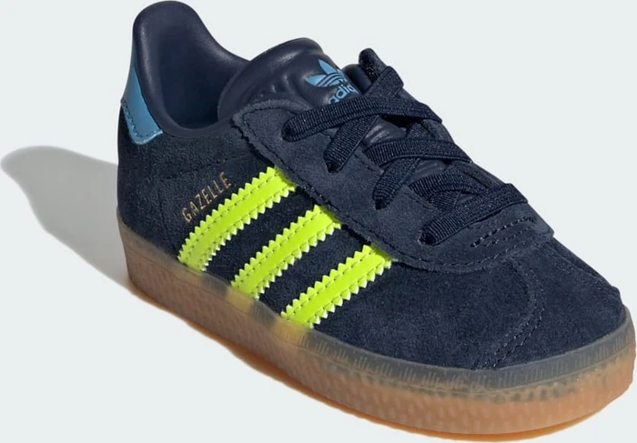 adidas Gazelle Comfort Closure Elastic Laces night indigo/solar yellow/light blue (Junior)