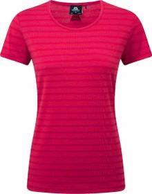 Mountain Equipment Stripe Funktionsshirt kurzarm virtual pink stripe (Damen)
