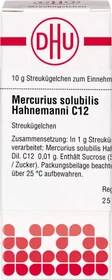 DHU Mercurius Solubilis Hahnemanni C12 Globuli, 10g