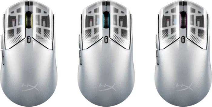 HP HyperX Pulsefire Haste 2 S Wireless silber, USB/Bluetooth