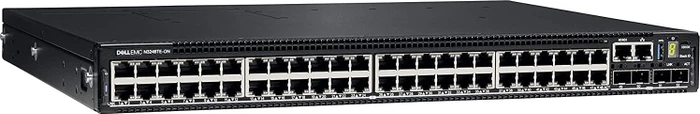 Dell EMC Networking N Series PowerSwitch N3200 Rackmount Gigabit Managed Stacking Switch, 48x RJ-45, 4x SFP+, Front to Back Airflow