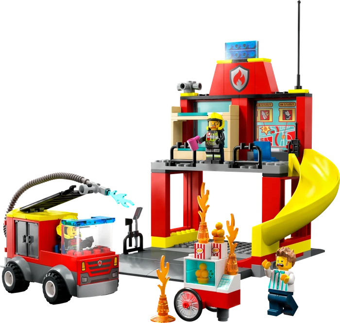 LEGO City - Feuerwehrstation und Löschauto
