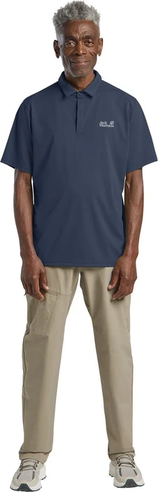 Jack Wolfskin Delgami Poloshirt kurzarm midnight sky (Herren)