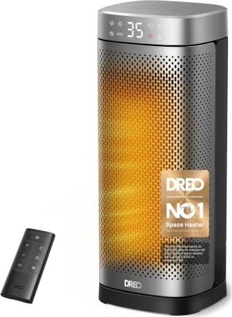 Dreo Solaris Slim H2 Keramik-Heizlüfter silber
