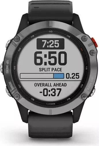 Garmin Fenix 6S Solar silber/schwarz