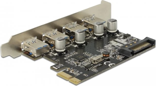 DeLOCK 4x USB-A 3.0, PCIe x1