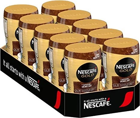 Nestlé Nescafe Gold Cappuccino Löskaffee, 250g (10x 250g)