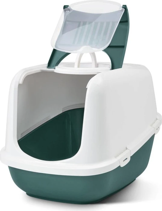 Petgard Nestor Jumbo Katzentoilette XXL, grün/weiß