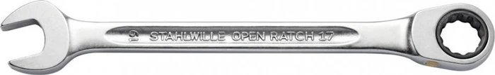 Stahlwille OPEN-RATCH 17F Maul-Ringratschenschlüssel, 21x275mm