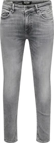 ONLY & SONS Skinny Low Warp Jeans medium grey denim (Herren)