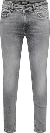 ONLY & SONS Skinny Low Warp Jeans medium grey denim (Herren)