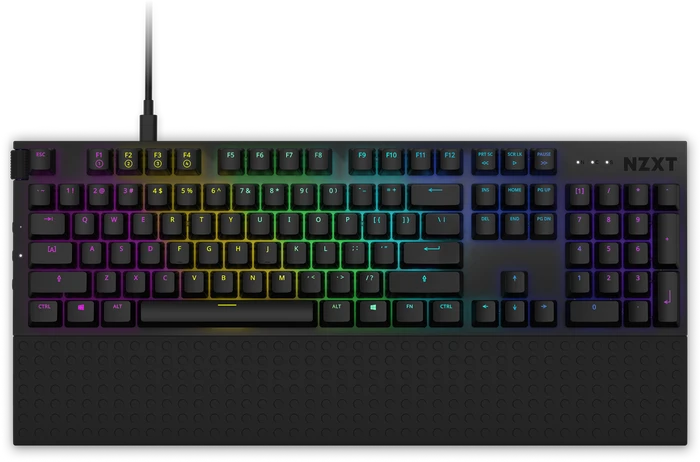 NZXT Function, matt, LEDs RGB, hot-swap, schwarz, Gateron RED, USB, DE
