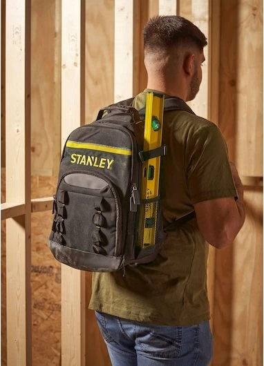 Stanley 15.6" Laptop- und Werkzeugrucksack schwarz/gelb
