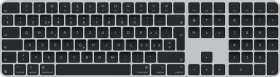 Apple Magic Keyboard mit Touch ID und Ziffernblock für Mac mit Apple Chip (USB-C), schwarz/silber, USB/Bluetooth, CH (MXK83SM/A)