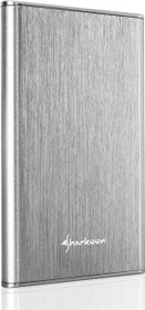 Sharkoon Rapid-Case externes-Gehäuse 9.5mm, silber, 2.5", USB-C 3.1