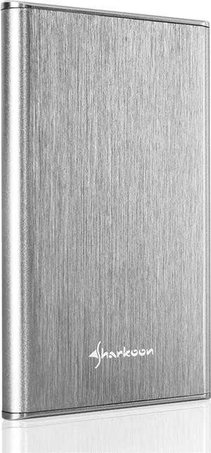 Sharkoon Rapid-Case externes-Gehäuse 9.5mm, silber, 2.5", USB-C 3.1