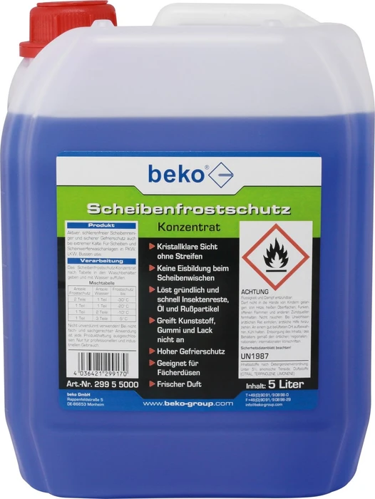 Beko Scheibenfrostschutz Konzentrat 5l
