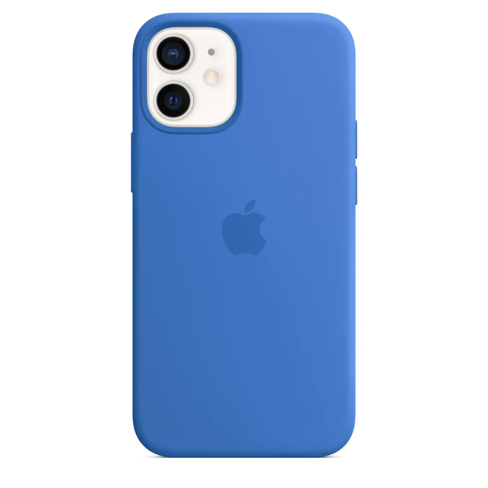 Apple Silikon Case mit MagSafe für iPhone 12 Mini capriblau