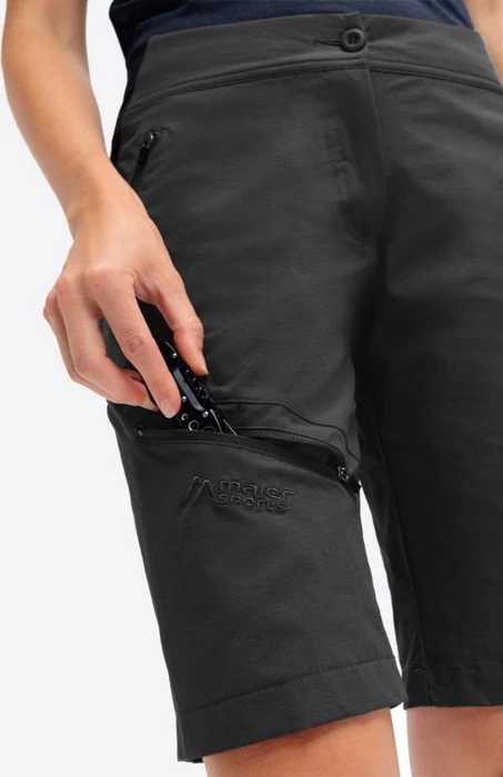 Maier Sports Inara Vario Hose kurz schwarz (Damen)